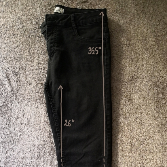 Black jeans | 7/8 | mid-raise waist - Picture 4 of 4